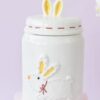 Yellow Bunny Ears Ceramic Container