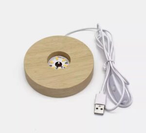 LED Light Base 1m USB cable with Switch (Warm White & Cool White)