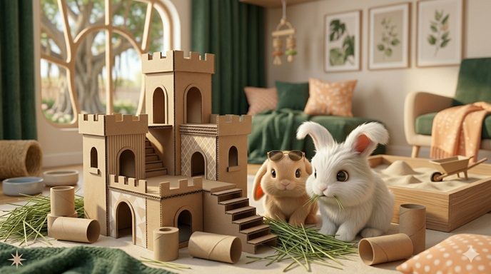 diy rabbit enrichment