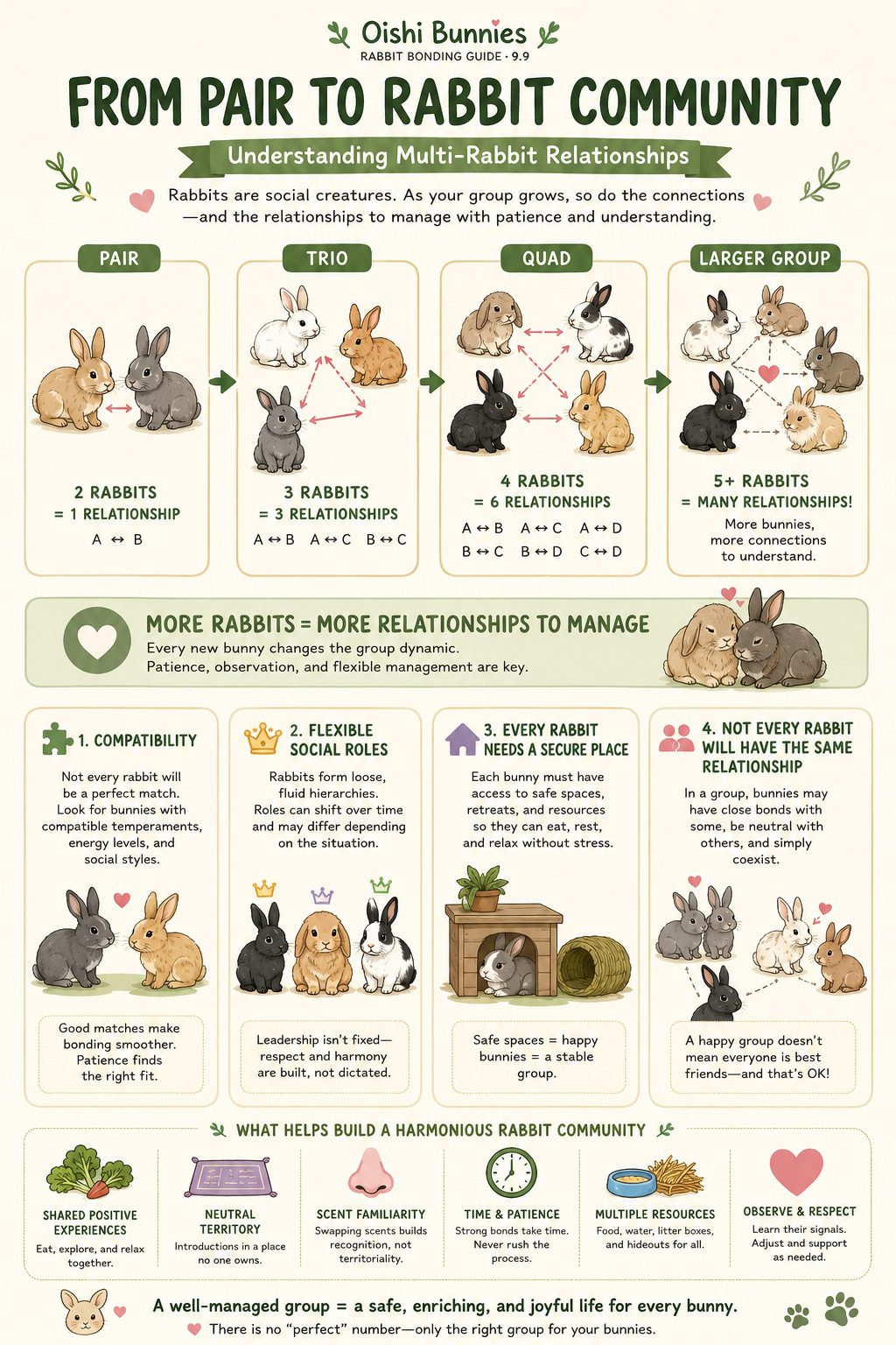From Pair to Rabbit Community Infographic