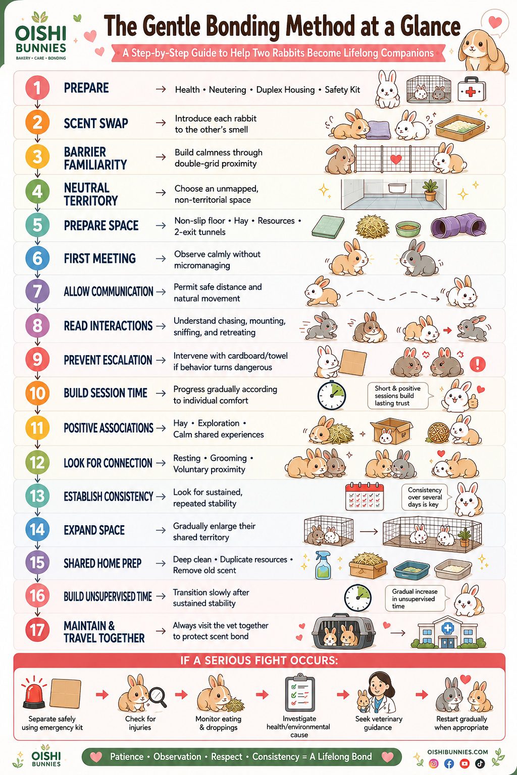 Gentle Rabbit Bonding Infographics Preview