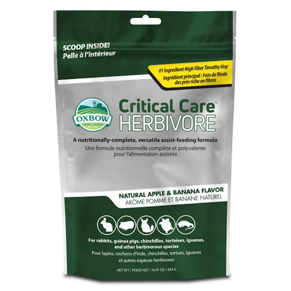 Oxbow Critical Care Herbivore product packaging