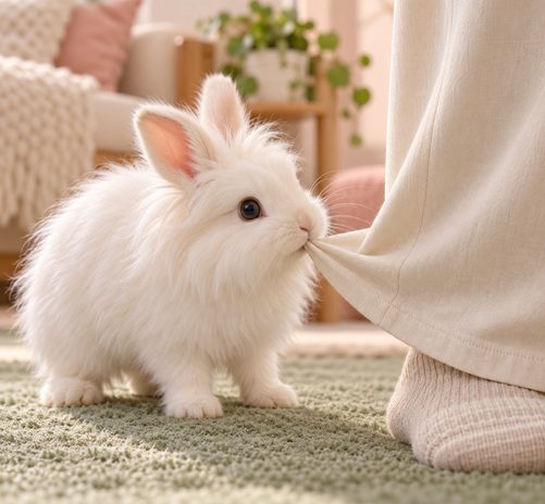 Pee-Casso giving a small nip to loose trouser fabric